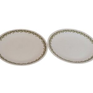 Vintage Corelle Crazy Daisy 10.25 Inch Dinner Plate Set of 2 Corning